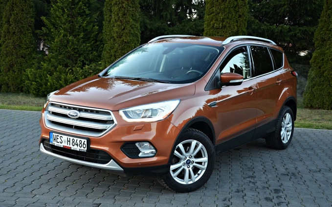 Ford Kuga cena 73900 przebieg: 86000, rok produkcji 2017 z Chodzież małe 781